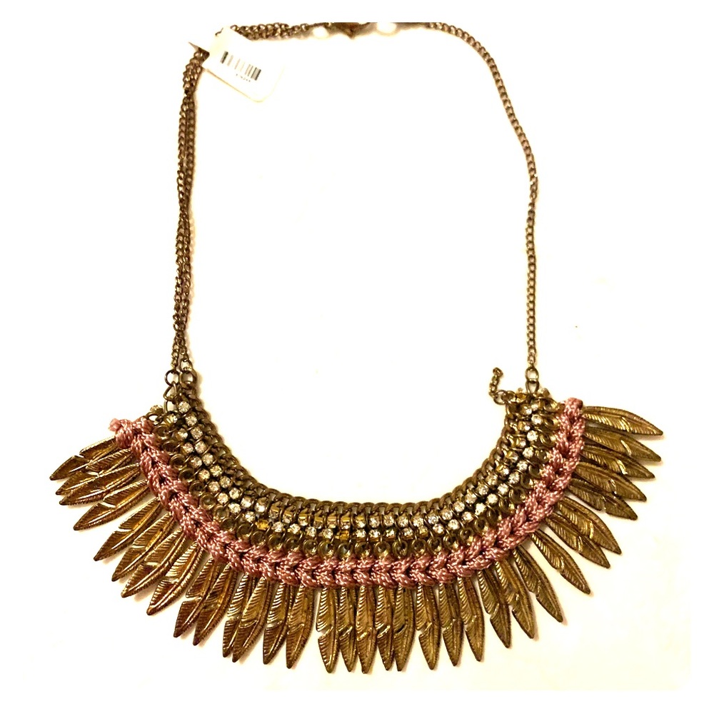 Gold and lilac necklace